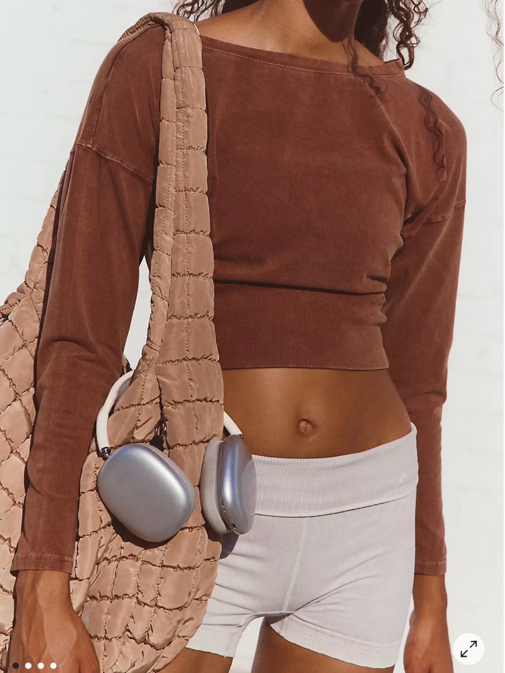 Quilted Carryall Bag in Desert Sands - Picture 4 of 10